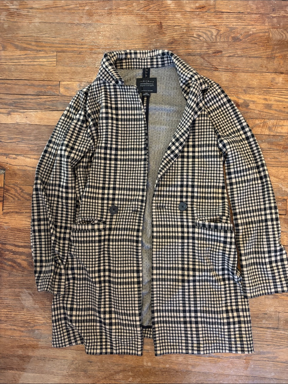 Anthropologie Soft Plaiz Blazer